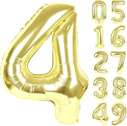 Vista 74 de Globo negro de 40 pulgadas con números del 0 al 9 (cero-nueve), globo de cumpleaños de gran tamaño, globo de helio de aluminio con números grandes