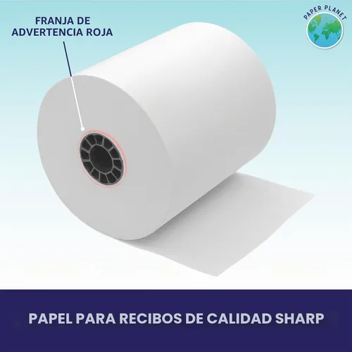 Vista 4 de PaperPlanet Papel térmico para soporte cuadrado y registro 20 rollos