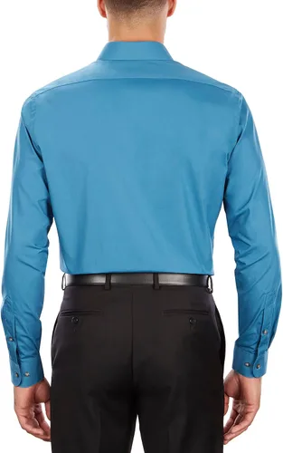 Vista 2 de Van Heusen - Camisa de vestir para hombre, corte regular Oxford lisa