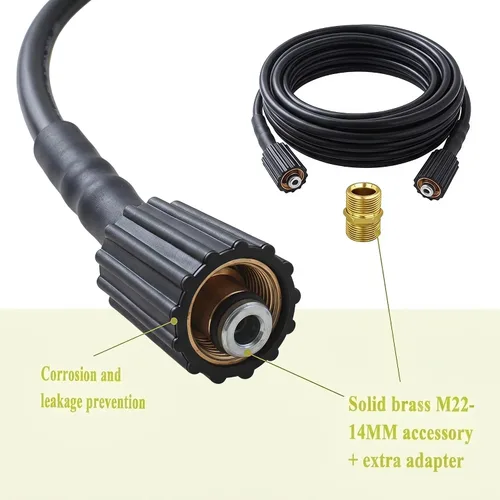 Vista 3 de NA022768 Manguera de lavado de alta presión con conector roscado M22-0.551