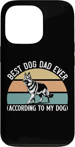 Vista 10 de German Shepherd Best Dog Dad Ever According to My Dog, GSD Case for iPhone XR