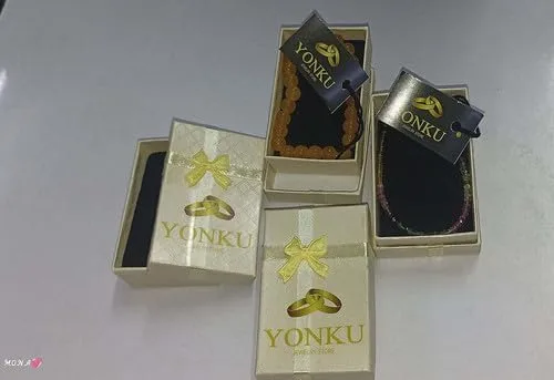 Vista 4 de YONKU YO-BRACE-5039 - Tobilleras con cuentas de obsidiana negra natural de 0.236 in para mujer, cristales y piedras curativas, piedras preciosas