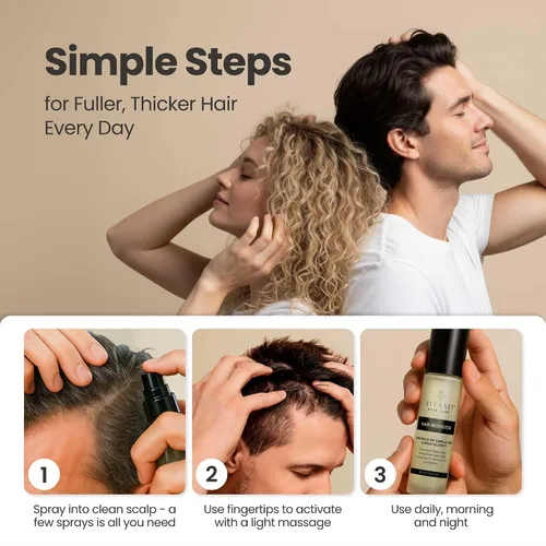Vista 5 de Vitasei Hair Booster - Suero revitalizante para el cabello con capilia longa, células madre de oliva silvestre y arginina, tónico capilar