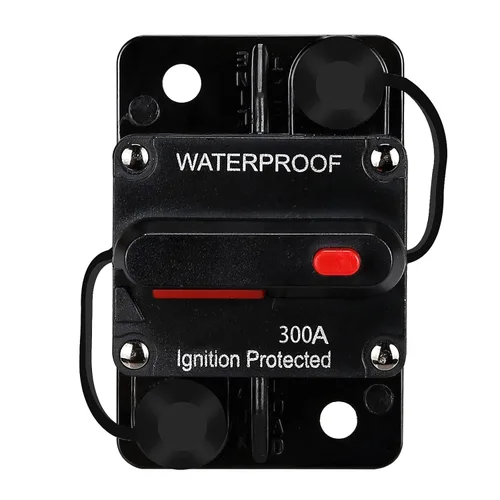 Vista 18 de Portafusibles de 100 amperios, disyuntor de audio, inversor de fusibles de restablecimiento, soporte de fusible de 12 V-48 V CC, reemplazar
