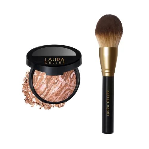 Vista 14 de LAURA GELLER NEW YORK Polvo Bronceador Horneado Bronze-N-Brighten - Claro - Brillo Bronce Natural