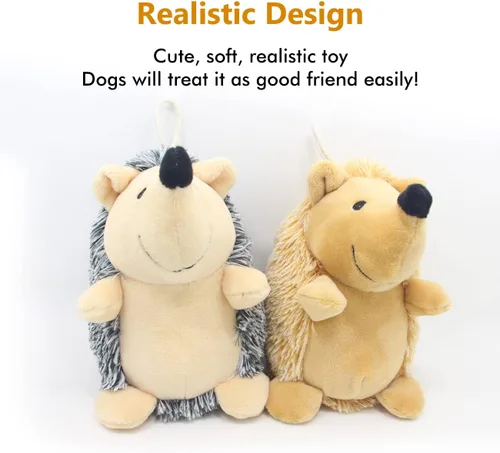 Vista 2 de CPYOSN Juguetes Chirriantes para Perros, Juguetes de Peluche Rellenos Crujientes Duraderos para Masticar para Perros, para la Dentición