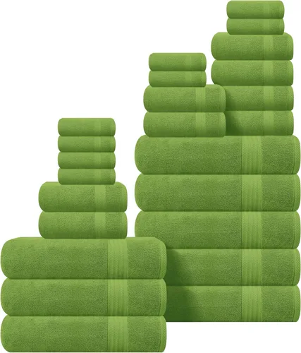 Vista 86 de GLAMBURG Juego de 2 Sábanas de Baño Extra Grandes de Algodón Premium de 700 GSM - 100% Algodón Peinado - 2 Sábanas de Baño 35x70 pulgadas - Calidad