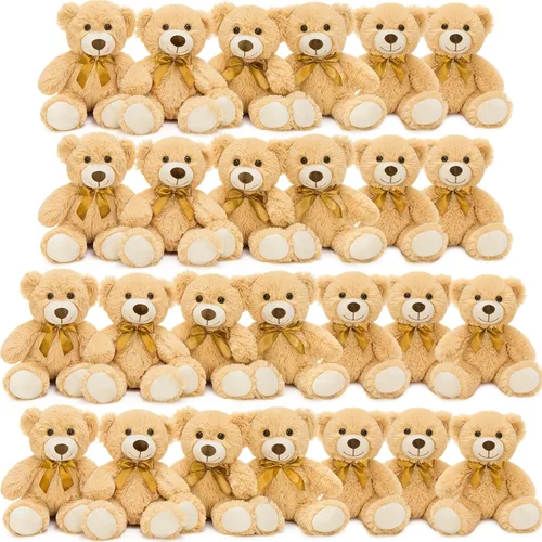 Vista 8 de MorisMos 10 Osos de Peluche a Granel para Baby Shower, Osos de Peluche Lindos de 14 Pulgadas Animales de Peluche de Felpa, Pequeños Osos de Peluche