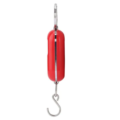 Vista 9 de Mini báscula electrónica, báscula de pesaje de pescado, portátil, 55.1 lbs/5G, báscula colgante digital, llavero de bolsillo, gancho