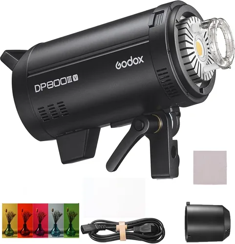 Vista 4 de Godox DP400III-V Actualizado Luz de Flash de Estudio 400Ws Potencia GN87 5600±200K Iluminación Estroboscópica Sistema Inalámbrico X de 2.4G Montaje