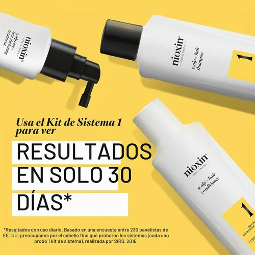 Vista 4 de NIOXIN Kits de sistema de engrosamiento del cuero cabelludo + cabello Para cabello natural, teñido y dañado con adelgazamiento ligero a progresado