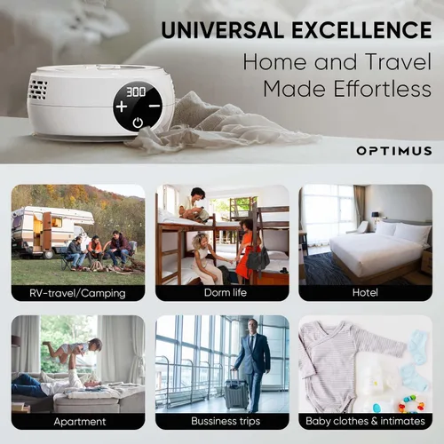 Vista 6 de Secadora de ropa portátil inteligente Mini secadora para hotel, apartamento, RV, viajes, mini secadora premium para ropa ligera, ropa