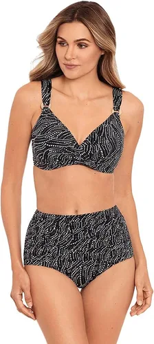 Vista 4 de Miraclesuit Norma Jean Retro de cintura alta con control de abdomen para mujer Negro