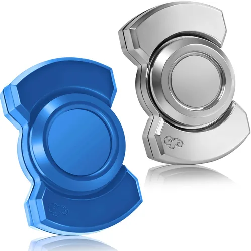 Vista 7 de Juguete giratorio 3 en 1 para adultos, deslizador de metal, con clicker, magnético para hombres adultos, juguete de escritorio de oficina, alivio