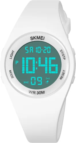 Vista 2 de FANMIS Moda mujeres hombres reloj deportivo digital estudiante electrónico al aire libre reloj deportivo militar multifunción luminoso impermeable