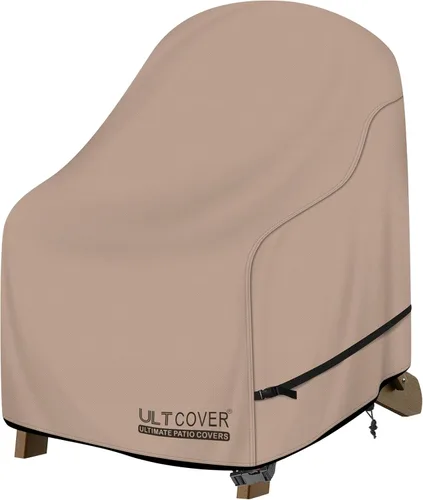 Vista 10 de ULTCOVER Funda impermeable para silla de patio – Funda para silla de césped individual para asiento profundo para exteriores que se adapta a hasta