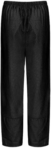 Vista 3 de JOFOW Pantalones Harem para mujer, color liso, vertical, a rayas, sueltos, talla extra S-2XL