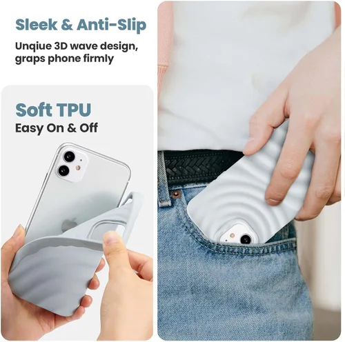 Vista 5 de ZCDAYE Funda diseñada para iPhone 11, bonita funda para teléfono con patrón de desgarrador de agua, tacto sedoso, brillante, elegante, para mujeres