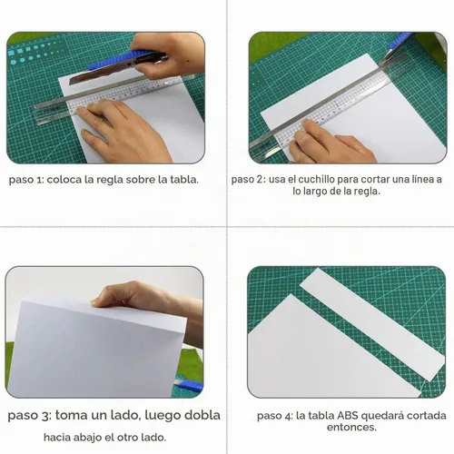 Vista 4 de 4 hojas de plástico ABS blanco, 16 x 12 pulgadas x 1/16 de grosor