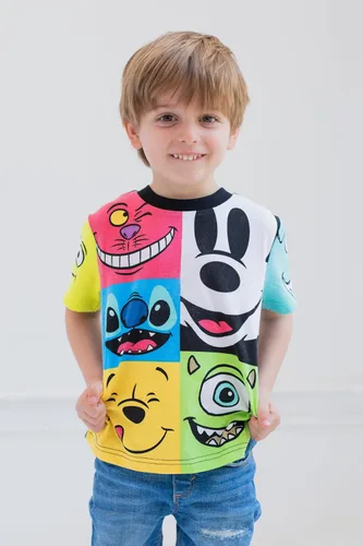 Vista 5 de Disney D100 Mickey Mouse Sully Mike Winnie The Pooh T-Shirt Infant to Big Kid