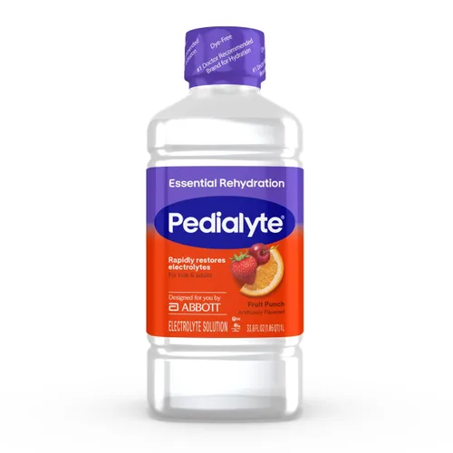 Vista 9 de Pedialyte Solución de electrolitos, botella de 33.8 onzas líquidas, sin sabor