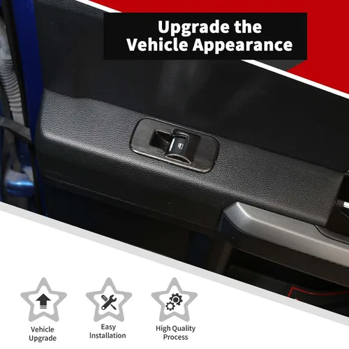 Vista 5 de Voodonala para F-150 2015-2020 Panel de elevación de ventana de puerta de coche para Ford F150 2015-2020 Adornos