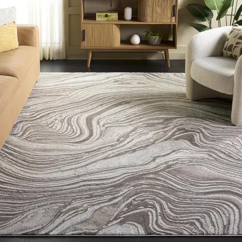 Vista 37 de SAFAVIEH Meadow Collection - Alfombra para pasillo, 2 x 7 pies, azul y gris, diseño abstracto moderno, no desprende pelusa y de fácil cuidado, ideal