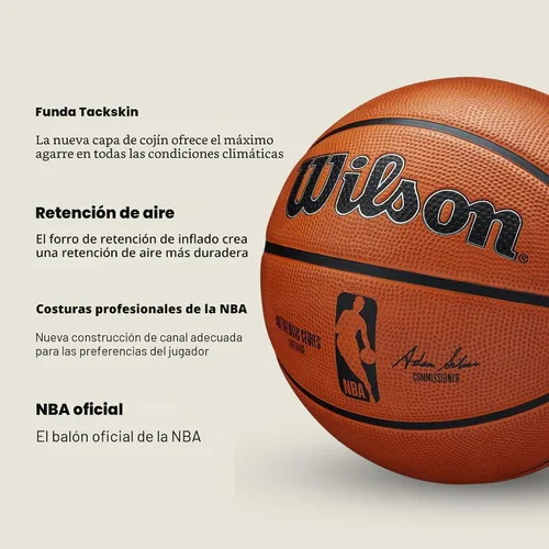 Vista 4 de Wilson NBA Authentic Series - Balones de baloncesto para exteriores