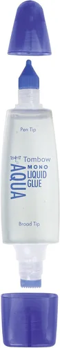 Vista 3 de Tombow PT-WTC-10P - Pegamento líquido extra fuerte con dos puntas, paquete de 10