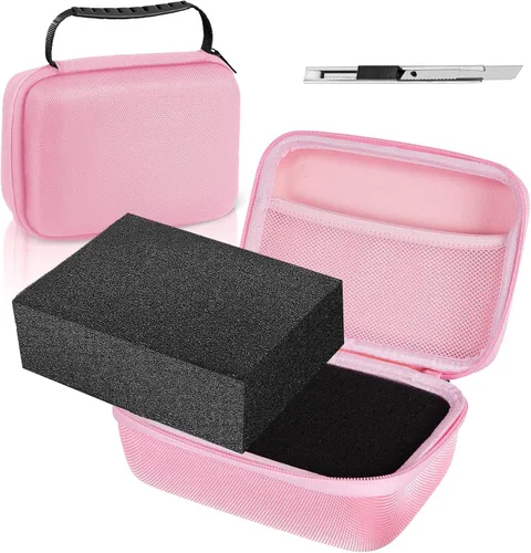 Vista 13 de Relaxweex Funda rígida de EVA con espuma personalizable de 7.1 x 4.7 x 3.1 pulgadas, funda protectora de transporte de EVA a prueba de golpes