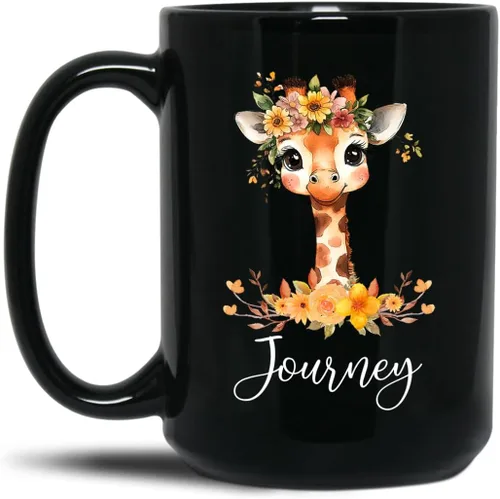 Vista 27 de Taza de café con nombre personalizado, regalo para amigo, compañero de trabajo, cumpleaños, taza de cerámica negra personalizada para amantes