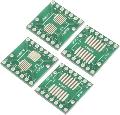 Vista 4 de Fielect FPC-8P-0.5 / FPC-8P-1 a DIP Adaptador PCB Junta SMD Convertidor 20pcs 17.78 x 30.48 5 piezas