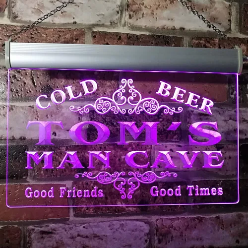 Vista 11 de ADVPRO x0154-tm Tom's Man Cave Beer Ale Bar Letrero de neón personalizado con nombre personalizado