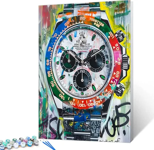 Vista 20 de Tucocoo Kits de Pintura por Números para Adultos y Niños - Labios Graffiti Sacando la Lengua - Pintura al Óleo Digital DIY sobre Lienzo Arte
