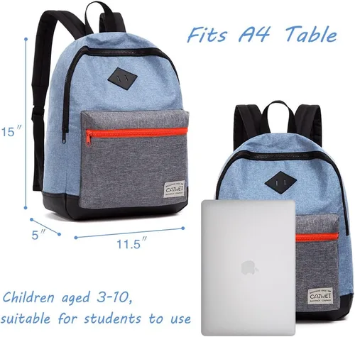 Vista 4 de CAIWEI Mochila infantil de moda (azul)