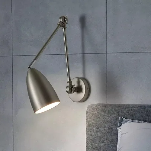 Vista 3 de Apliques de pared modernos, lámparas LED para interior, luminarias ajustables para decoración del hogar, luz nocturna para dormitorio, lámparas