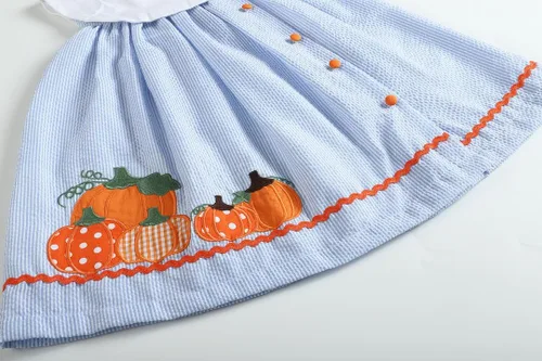 Vista 3 de Vestido de Acción de Gracias de Calabaza