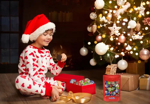 Vista 6 de Fruidles Discos Temáticos de Muñeco de Nieve de Chocolate con Leche Navideño, Doble Crujiente, Rellenos para Bolsas de Fiesta, Envueltos