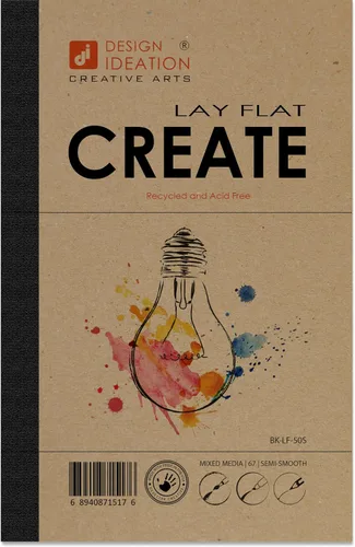 Vista 10 de Design Ideation Lay Flat Create. Cuaderno de bocetos de hoja extraíble. Papel premium. Encuadernación plana reforzada Smart-Bind (8.5" x 11")