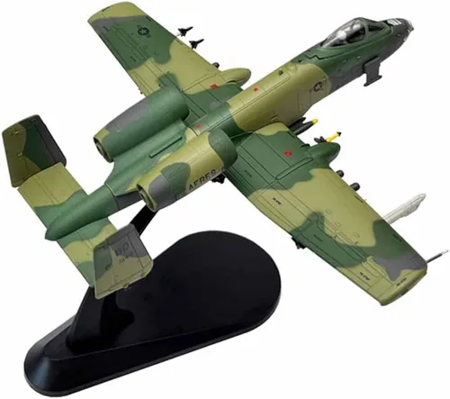Vista 3 de 1/100 Escala A10 A-10A Warthog Ataque Avión Metal Avión Militar Juguete Modelo Modelo Colección Regalo