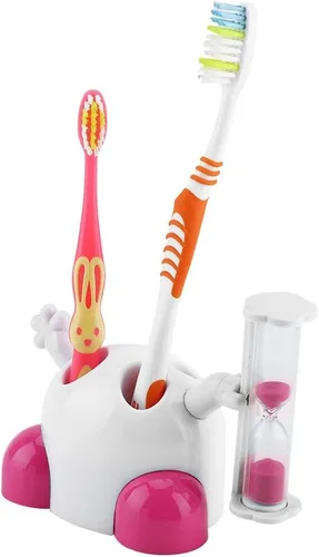 Vista 7 de Temporizadores de cepillado de dientes para niños y niños, soporte para cepillo de dientes con temporizador de cuenta regresiva de 3 minutos