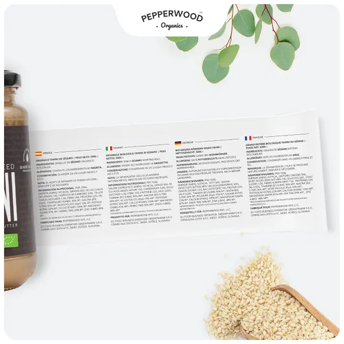 Vista 8 de Pasta de Tahini de Sésamo Integral Orgánica – Sin Descascarillar y Molida en Piedra – Textura Sedosa y Suave en Hummus, Salsas, Aderezos – Sin Sal