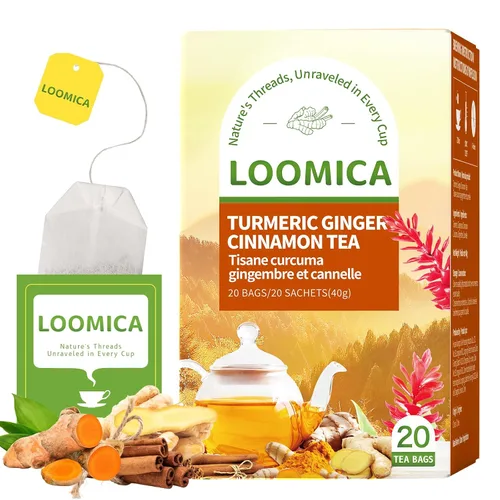 Vista 22 de LOOMICA Té verde de jazmín descafeinado, descafeinado, suave y refrescante, bolsas de té verde jazmín, naturalmente fragante con flores frescas