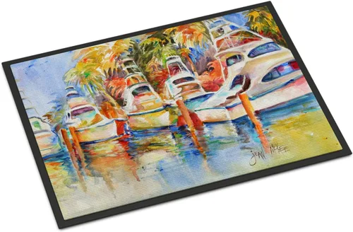 Vista 118 de Caroline's Treasures JMK1017JMAT - Tapete de caza de rana garza azul, 24 x 36 pulgadas, tapete para puerta delantera, interior y exterior