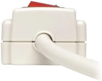 Vista 7 de Tripp Lite (TLP602) contacto múltiple de 6 salidas, con cable de 2 pies Cable de 1.2 m + TEL Gris