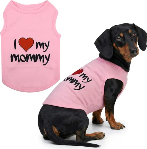 Vista 35 de Parisian Pet - Camiseta para perros y gatos, con texto en inglés Daddy's Girl, 2XS