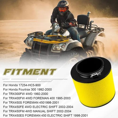 Vista 2 de TRX 300 Filtro de aire para Honda Fourtrax 300 Foreman 450 TRX 300 TRX300FW TRX 400 TRX400FW Foreman 400 TRX 450 TRX450FM TRX450S TRX450FE TRX450ES