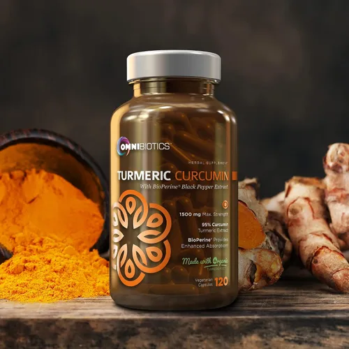Vista 8 de Suplemento de cúrcuma y curcumina orgánica de 0.05 oz con Bioperina, 95% extracto estandarizado de curcuminoide y polvo de raíz con peperina