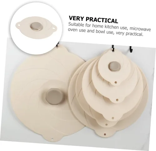 Vista 5 de UPKOCH Cubierta de silicona para tazón, tapa universal, tapas elásticas reutilizables, uso diario, accesorio para el hogar