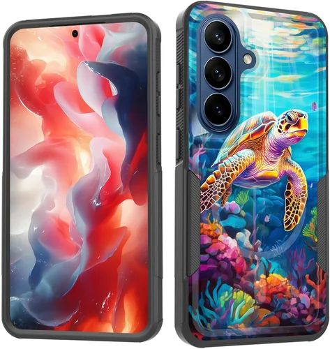 Vista 238 de Funda magnética para Galaxy A16 5G, [compatible con MagSafe] [protección contra caídas de grado militar] Funda resistente a prueba de golpes